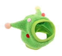GALPADA Funny Bearded Dragon Costume Hat with Horns and Pom-poms, Warm Cloth Lizard Headgear for Winter Photoshoots and Daily Wear, Cute Lizard Accessories for Hamsters and Chameleons