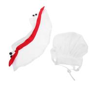 GALPADA Funny Dog Chef Costume White Cotton Hat, Easy to Wear Puppy Cook Outfit for Holidays and Parties, Unique Pet Uniform Transforming Your Dog a Star