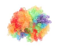 GALPADA Funny Rainbow Wig Decorative Fake Hair for Festivals Parties Cosplay Comfortable and Durable Clown Hair Prop for Adults