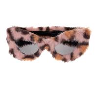 GALPADA Furry Cat Eye Sunglasses for Women Plush Material Novelty Eyeglasses with Unique Design for Party and Daily Life Costume Accessory