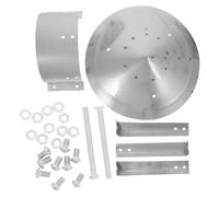 GALPADA Galvanized Iron Chimney Cap Silver with Sturdy Heavy Duty Construction and Versatile Application Round Roof Cone Flue Cover for Outdoor Pipe and Stove Pipe for Chimney Vent