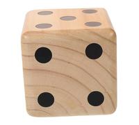 GALPADA Giant Wooden Dice Set - 1 Piece Jumbo Yard Dice for Outdoor Games - Perfect for Parties and Family Gatherings Fun Backyard Game for All Ages