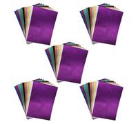 GALPADA Glitter Cardstock Paper Shiny A4 50pcs in Assorted Colours, Tear Resistant and Versatile Decoration Material for Random Color Projects, Scrapbooking and Poster Making