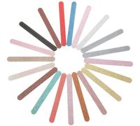 GALPADA Glitter Sandpaper Nail Files Emery Boards Random Color 20pcs for Shaping Nails and Removing Gel Sturdy Eva Material with Fine Grit for Manicure and Pedicure in Daily Care