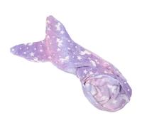 GALPADA Glow Dark Mermaid Tail Blanket Soft Plush Unicorn Pattern Wearable Snuggly Warm Fleece for Travel and Home Use Easy to Clean Fabric