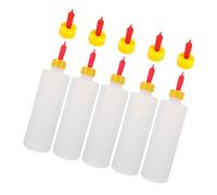 GALPADA Goat Feeding Bottle Set for Newborn Lambs 5-Piece Animal Nursing Bottles with Soft Teat for Livestock and PET Feeding Sturdy and Easy to Clean
