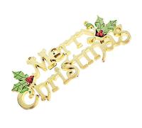 GALPADA Gold Merry Christmas Tree Hanging Decoration Xmas Ornament for Party Festive Holiday Decor with Material Lovely Design for Indoor and Outdoor Use