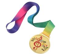 GALPADA Gold Music Medal for Metal Award for Piano Violin Singing and Dance Competitions with Easy Wear Design for Music and Performance Events