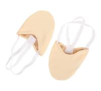 GALPADA Golden Contemporary Dance Socks with Breathable Pu Material and Synthetic Leather for Women, for Yoga Around The House, Featuring Dance Half Sole Design and Toe Wrapped
