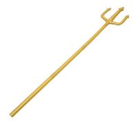 GALPADA Golden Demon Fork Detachable Devil Halloween Mermaid Costume Accessories Plastic Role Trident Prop Aqua Man Cosplay Fork