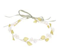GALPADA Golden Flower Headband for Women, Soft and Not Easy to Fall, Bridal Hair Accessory for Wedding and Photo Props