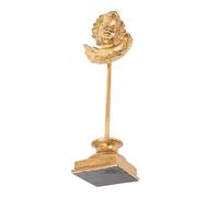 GALPADA Golden Resin Angel Statue Small Decorative Sculpture for Home and Garden Lightweight European Style Desktop Ornament with Stable Base Delicate and Adorable Design for Elegant