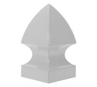 GALPADA Gothic PVC Stair Hand Rail End Caps Railing Post Base Covers for Indoor Outdoor Decks Dark Gray Decorative
