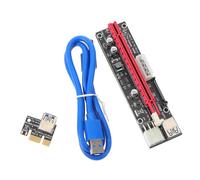 GALPADA GPU Riser Adapter Card 1X to 16X Extension Cable with Copper Power Cable for Mining Applications Supporting High Speed Transmission and Easy Installation