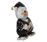 GALPADA Graduation Self-standing Balloons Graduation Bear Balloon 45 Inch Super Sized Brown Aluminum Foil Playful Academic Symbolism Party Decoration