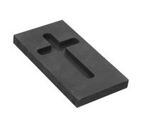 GALPADA Graphite Cross Mold for Jewelry Casting and Copper Smelting High-Temperature Crucible Mold for Metal Refining Jewelry Making