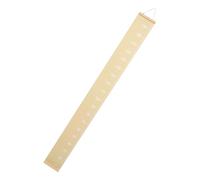 GALPADA Growth Chart Wall Hanging Height Measurement Ruler Height Measuring Tool Removable Canvas Decor for Nursery Bedroom in Soft Mustard