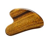 GALPADA Gua Sha Board Massage Plate Tiger's-Eye Facial Scraping Board for Treating Wrinkles Rejuvenation Relaxation Tool Occupational Therapists Exercise Teacher
