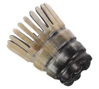 GALPADA Guasha Comb Ergonomic Ox Horn Meridian Scalp Scrub Comb for Nerve Relaxation and Portable Hair Massage Suitable for Women and Entire Family