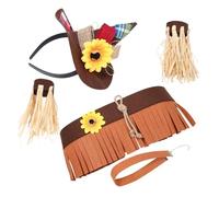 GALPADA Halloween Scarecrow Headband Straw Adornment Kit for Carnival Parties Cosplay Events Reusable Costume Accessory Easy to Match Outfits