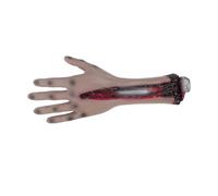 GALPADA Halloween Severed Arm Decoration Realistic Bloody Fake Human Hand Props for Haunted House Lightweight PU Material Scary Party Decorations for Zombie Cosplay and Pranks