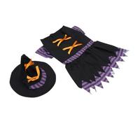 GALPADA Halloween Witch Costume for Dogs Xl, Easy to Put on Polyester Dog Coat with Comfortable Fit, for Special Occasions and Photo Taking