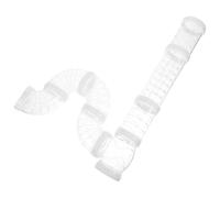 GALPADA Hamster Cage Tube Transparent Plastic Easy Assembly Tunnel for Hamster and Rat Exercise and Play in Various Living Spaces 9.45 * 2.16In