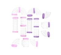 GALPADA Hamster Cage Tunnel 16 Pcs Plastic Connecting Tubes for Hamster and Pet Outside the Cage
