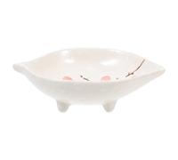 GALPADA Hamster Feeding Tool Ceramic Hamster Bowl Easy to Wash Sturdy Creative Simple Design Can Be Put in Cage Hedgehog Pet Owners