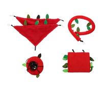 GALPADA Hamster Plush Small Animal Hanging Hammock Swing Cage Plaything for Exercise and Mental Health Includes Breathable Cotton Hammock Tunnels and Climbing Accessories for Hamsters