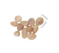 GALPADA Hand Painted Yellow Polished Stones for Drawing and DIY Art Smooth Assorted Pebbles Ready to Paint Creative Craft Rocks for Painting and Garden Decoration