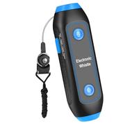 GALPADA Handheld Electronic Whistle 120-150db High Volume Blue Whistle Football with Sos Light Torch and Lanyard for Referee and Outdoor Distress Signals