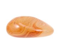 GALPADA Handheld Tumbled Crystal Stone with Smooth Surface, Natural Red Agate Crystal for Healing Spirit, Mind and Body, Small and Light Decorative Accessory for Home