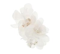 GALPADA Handmade Bridal Flower Hair Clip Romantic Tulle Wedding Hair Accessories Clip Veil Attachment for Brides and Bridesmaids for Women
