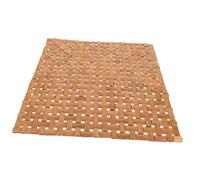 GALPADA Handwoven Bamboo Seat Cushion Carbonized Square Cooling Mat for Outdoor Dining Chairs Tatami Mats Portable Natural Seat Pad for Bedroom and Patio