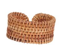 GALPADA Handwoven Rustic Wicker Braided Bracelet Lightweight Chunky Straw Rattan Cuff Bangle for Women Bohemian Summer Statement Wrist Jewelry