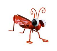 GALPADA Handy Polished Smooth Iron Grasshopper Garden Ornament for Household Yard, Unique Delicate Miniature Garden Decoration Outdoor Home Décor