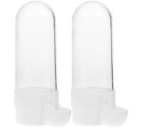 GALPADA Hanging Bird Water Feeder and Food Container Safer and Healthier Design 2pcs with Widened Food Slot and Pvc Material Random Color for Cage for Outdoor and Travel Use
