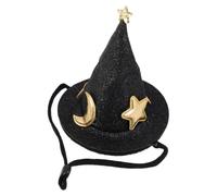 GALPADA Hat Wear Black with Pets Small Adjustable Hamster Plush for Halloween Theme, Easy to Lightweight Cute Headwear for Festive Season Accessories Party