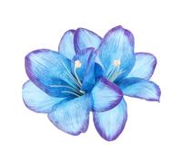 GALPADA Hawaiian Flower Hair Clips for Women Blue Floral Hair Accessories for Unique Hairstyles for Beach Outings and Boho Vibes Versatile Flower Barrettes for Any