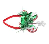 GALPADA Headband with Glitter Fabric and Plastic Material Lightweight Comfortable Christmas for Women and Men Holiday Headdress for New Year's Eve Celebrations and Christmas Party