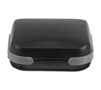 GALPADA Hearing Aid Case Small Hearing Aid Case Hard Protective Storage Box Cushioned Abs PVC Sponge Black for Outdoor Business Trips Seniors