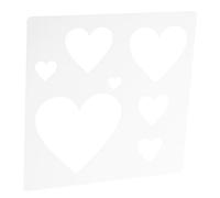 GALPADA Heart Shaped Plastic Stencil Template for Painting and Drawing, Soft but Tough and Resistant to Wear, for Craft Supplies and Journal Stencils, Suitable for Painting Walls and DIY
