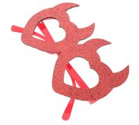 GALPADA Heart Shaped Sunglasses, Red Felt and Pp Heart Glasses, Comfortable Fit, Valentine’s Day and Wedding Party Decorations, Photo Booth Props