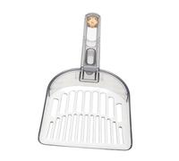 GALPADA Heavy Duty Cat Litter Scoop with Long Handle and Small Holes for Precise Sifting Plastic Large Sifting Design for Quick Kitten Poop Cleaning Suitable for Tofu and Bentonite Litter