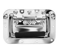 GALPADA Heavy Duty Compact Design Tool Box for Recessed Pull Handle and Stainless Steel Construction with Comfortable Grip Flight Case Camping and Vehicle Trunks
