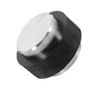 GALPADA Heavy Duty Cylindrical Door Stopper Floor Mount Wall Protector Stainless Steel Rubber Door Bumper for Home Office Shops Silent Shock Absorbing Doorstop