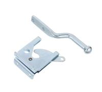 GALPADA Heavy Duty Fence Gate Latch with Spring Loaded Cable Pull Carbon Steel Barn Door Lock for Wooden Fences Outdoor Keyless Gate Latch with Robust Security and Easy Operation for