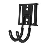 GALPADA Heavy-Duty Garage Wall Mount Hooks Metal Utility Hangers with Curved Edges for Secure Storage of Bikes Ladders Tools in Workshop Home Office Space-Saving Black Rack