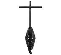 GALPADA Heavy Duty Iron Lid Lifter for Campfire Ovens with Spiral Bail Handle, Protects Hands from Flame, for Grilling and Campfire Cooking, Sturdy Black Kitchen Accessory Tool